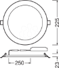 Imagem de DL SLIM ALU DN 205 22 W 4000 K WT