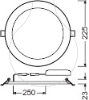 Imagem de DL SLIM ALU DN 205 22 W 4000 K WT