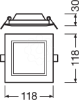 Imagem de DL SLIM SQ 105 6 W 4000 K WT