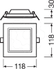 Imagem de DL SLIM SQ 105 6 W 3000 K WT