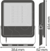 Imagem de FL AREA ASYM 48x92 145 W 3000 K BK
