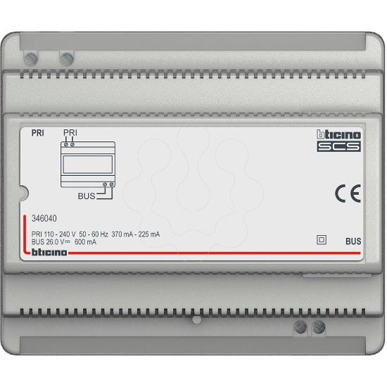 Imagem de Alimentador para instalações áudio 2 fios 6 Módulos
