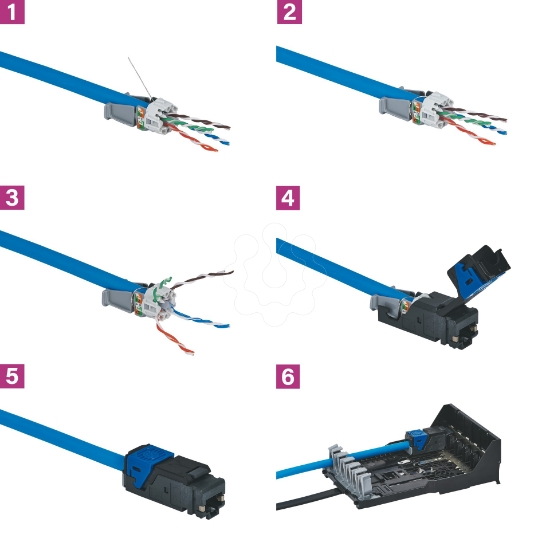 Imagem de LCS3 CONECT RJ45 x6 CAT6A STP