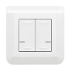 Imagem de Interruptor duplo sem fios - branco - Mosaic with Netatmo