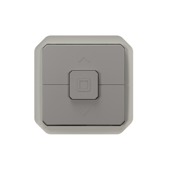 Imagem de Plexo IP 55 componível - Interruptor duplo para estores, Cinzento