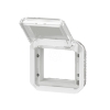 Imagem de Plexo IP 55 componível - Adaptador Mosaic com tampa transparente, Branco