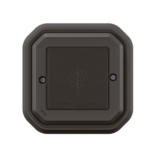 Imagem de Plexo with Netatmo - Interruptor duplo, sem fios e sem bateria, Antracite