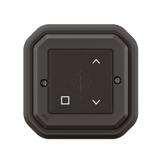 Imagem de Plexo with Netatmo - Interruptor estores conectado, sem fios/bateria, Antracite