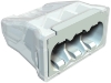 Imagem de Ligador rapido terminal sem parafusos 3x25mm? PA cinzento claro 7035