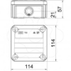 Imagem de Caixa de derivacao com entradas 114x114x57 PP cinzento claro 7035