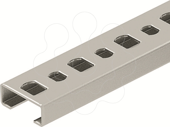 Imagem de Perfil perfurado, rasgo 11mm 2000x20x8, A2, 1.4301, 2B