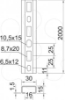 Imagem de Perfil perfurado rasgo 16mm 2000x30x15 St FS