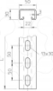 Imagem de Perfil perfurado rasgo 22mm 2000x50x30 St FT