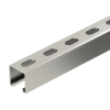 Imagem de Perfil perfurado rasgo 22mm 6000x41x41 V4A 1.4571 2B