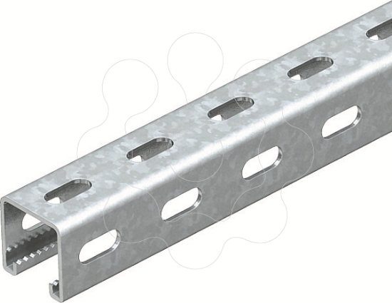 Imagem de Perfil perfuracao lateral rasgo 22mm 3000x41x41 St FS