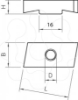 Imagem de Porca corredica para perfil MS4022 M6 St ZL