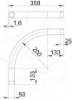 Imagem de Ângulo metálico 90º com rosca M50x1,5, St, G