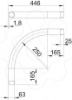 Imagem de Ângulo metálico 90º com rosca M63x1,5, St, G