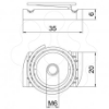 Imagem de Porca corredica com mola para perfil MS4121/4141 M6 A4 2B