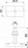 Imagem de Parafuso corredico para perfil MS4121/4141 M10x60mm A4 2B