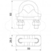 Imagem de Abraçadeira para RD16/FL25 59x25x65, CuSn