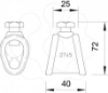 Imagem de Abraçadeira para OMEX 218+219 20mm, CuZn, Cu