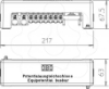 Imagem de Barra equipotencial 217mm, CuZn, cinzento