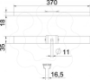 Imagem de Suspensão central para varão, com peça de aperto B370mm, St, FS