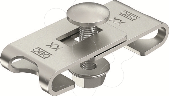 Imagem de Conector de canto para caminho de cabos em varão, A2, 1.4301, 2B