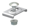 Imagem de Peca de aperto varao para fixacao de separador V4A 1.4401 2B