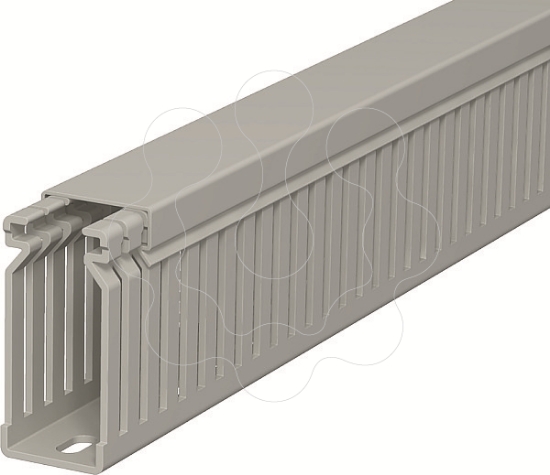 Imagem de Calha de cablagem 60x25x2000 PVC cinzento pedra 7030