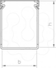 Imagem de Calha de cablagem 80x80x2000 PVC cinzento pedra 7030