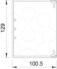 Imagem de Calha com base perfurada 100x130x2000 PVC branco puro 9010