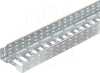 Imagem de Caminho de cabos em chapa MKSM perfurado uniao de encaixe 85x200x3050 St FT