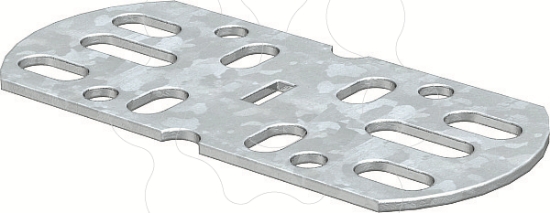 Imagem de Uniao reta e curva para calha AZ 45x100 St FT