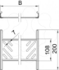 Imagem de Conjunto de uniao rapida para caminho de cabos Magic 35x100x200 St FS