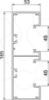 Imagem de Calha tecnica Rapid 45 2 vias aluminio 53x165x2000 Alu EL