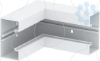 Imagem de Angulo interno rigido 175x175x100 PVC cinzento claro 7035