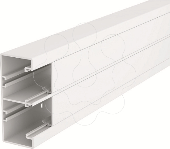 Imagem de Calha tecnica Rapid 45 2 vias 53x130x2000 PVC branco puro 9010