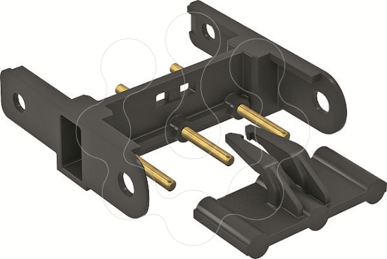 Imagem de União reta para tomadas Modul 45connect, PA, preto