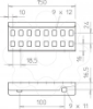 Imagem de União reta para caminhos de cabos escada 64x150, V4A, 1.4571, 2B