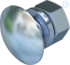 Imagem de Parafuso de cabeca boleada para TPS + anilha + porca M10x25 St F