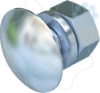 Imagem de Parafuso de cabeca boleada para TPS + anilha + porca M10x25 St F