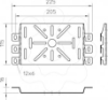 Imagem de Placa de montagem universal, grande 225x115, St, FS