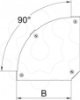 Imagem de Tampa ângulo 90° para ângulo RBM 90 500 B=500mm, A2, 1.4301, 2B