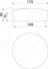 Imagem de Tampão intumescente Ø165x70mm, castanho