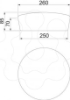 Imagem de Tampão intumescente Ø250x70mm, castanho