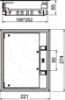 Imagem de Kit completo 9 Modul 45 para instalação universal, PA, cinzento, 7011