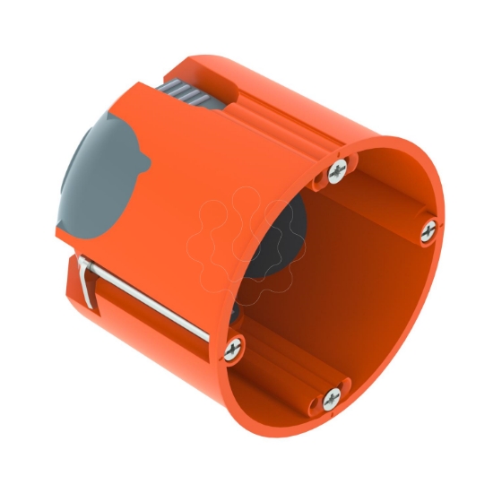 Imagem de Caixa de aparelhagem HW hermética Ø68mm, H61mm, PP/TPE, cinzento / cor de laranja