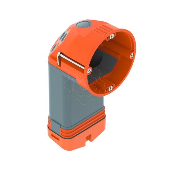 Imagem de Caixa de eletrónica HW hermética, PP/TPE, cinzento / cor de laranja